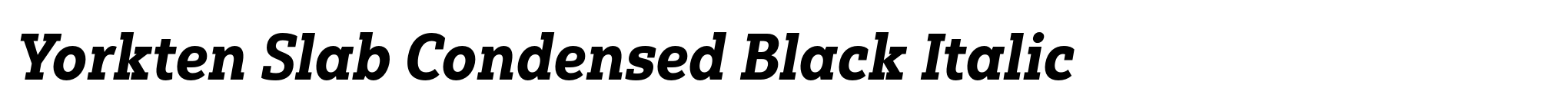 Yorkten Slab Condensed Black Italic image